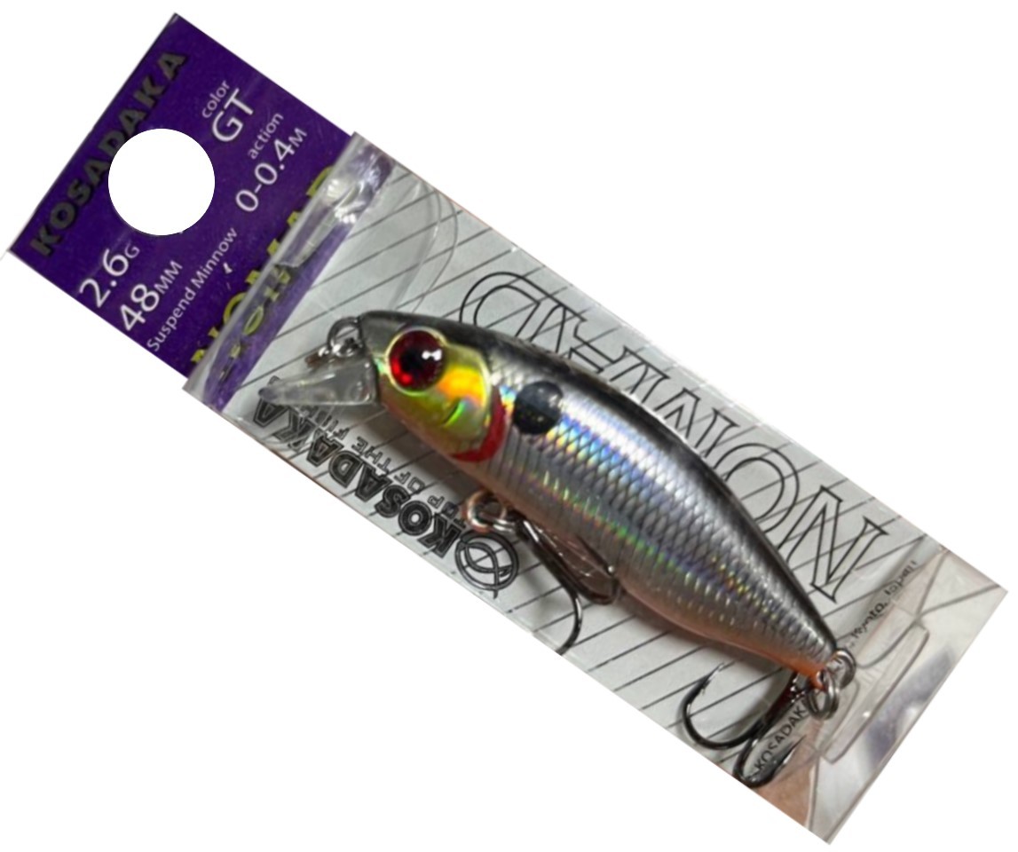 Воблер Kosadaka Nomad XS 48SP GT 2,6 гр   NomXs48sp-GT — крупный план
	                                    2