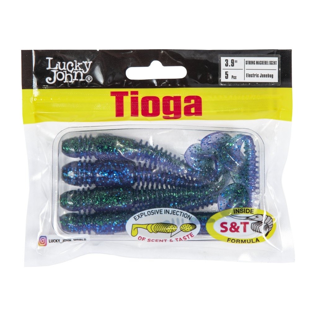 Силиконовая приманка Lucky John Tioga 3.9in 100 мм 5 шт Z13 Pro Series  140104-Z13 — крупный план
	                                    2