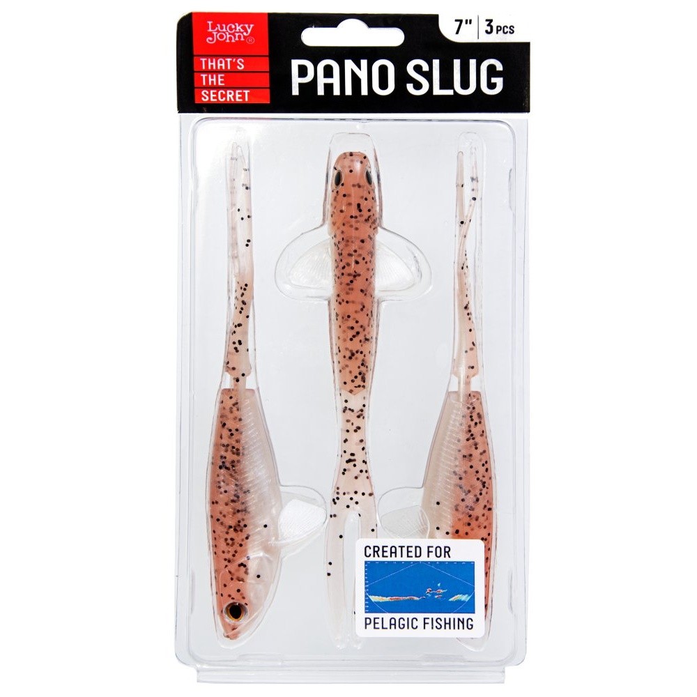 Силиконовая приманка Lucky John Pano Slug 7.0in 178 мм 3 шт Z21 3D Series  140443-Z21 — крупный план
	                                    2