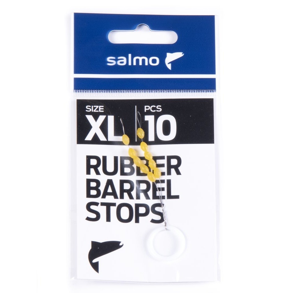 Стопор Salmo Rubber Barrel Stops №XL 10 шт    S900-004XL — крупный план
	                                    1