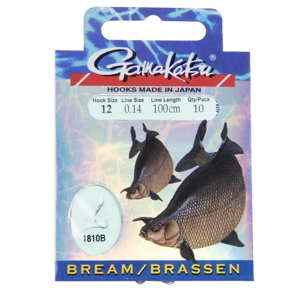 Поводок Gamakatsu Booklet BR. Feeder 1810B 100 см  0,14 мм  10 шт №12  140148-012-014 — характеристики,  особенности конструкции