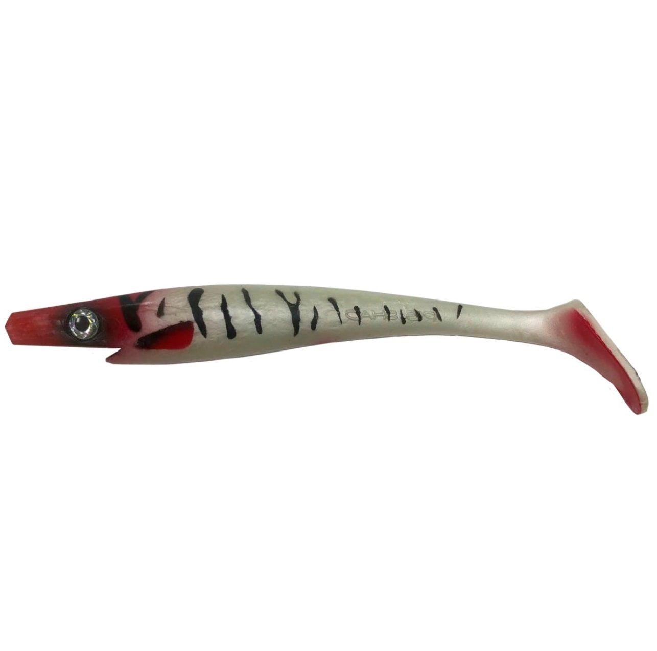 Силиконовая приманка Strike Pro Pig Shad Tournament 180 мм 2 шт Milk Redhead   SP-172M#022PF — характеристики,
	                                    особенности конструкции