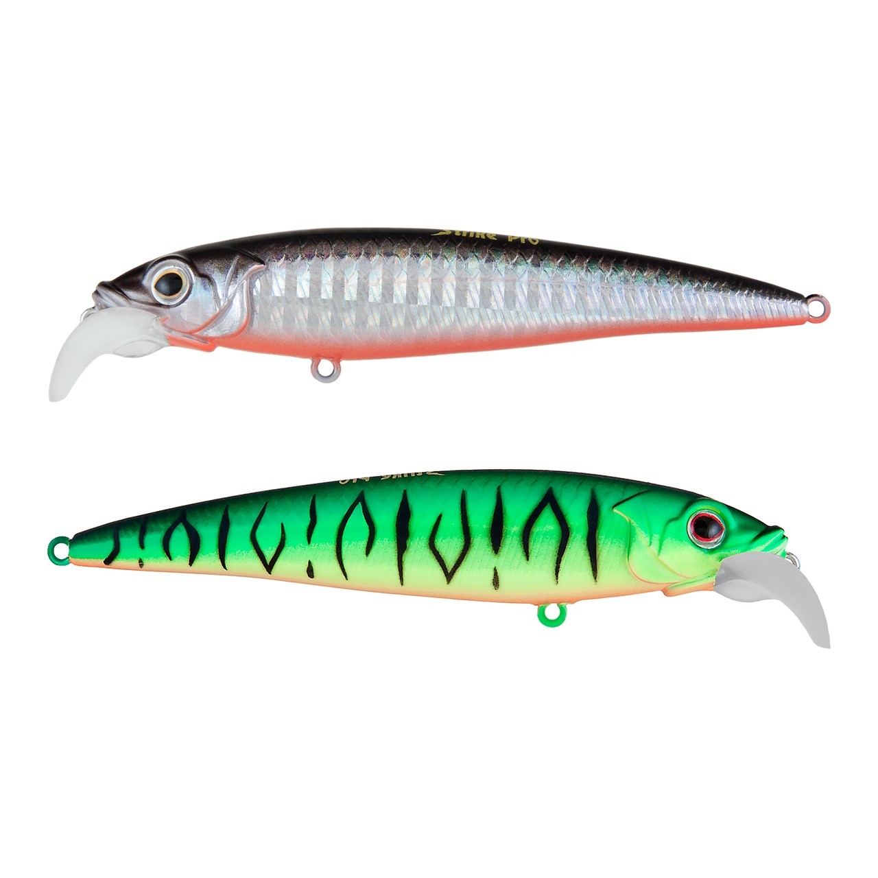 Воблер Strike Pro Beakster 130 GC01S/A70-713S Double Black Silver OB/Mat Tiger 27,3 гр   EG-124D#GC01S/A70-713S — характеристики,  особенности конструкции