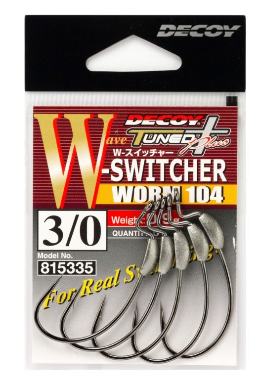 Крючок Офсетный Decoy W-Switcher Worm 104 №5/0 4 шт — крупный план
	                                    1