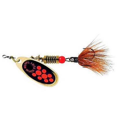 Вращающаяся Блесна Mepps Comet Black Fury Mouche №2 4,5 гр OR   cbf-2-o — характеристики,
	                                    особенности конструкции