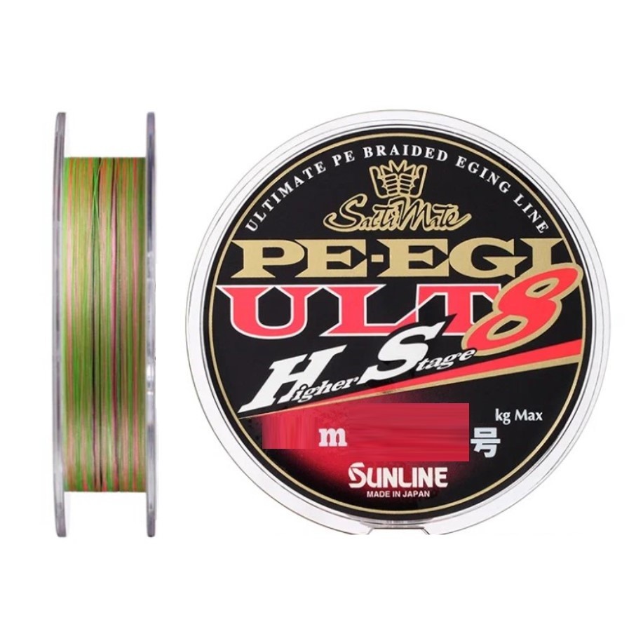 Плетеный шнур Sunline SM PE EGI ULT HS8 180 м  PE # 0,4 HG 0,104 мм — характеристики,
	                                    особенности конструкции