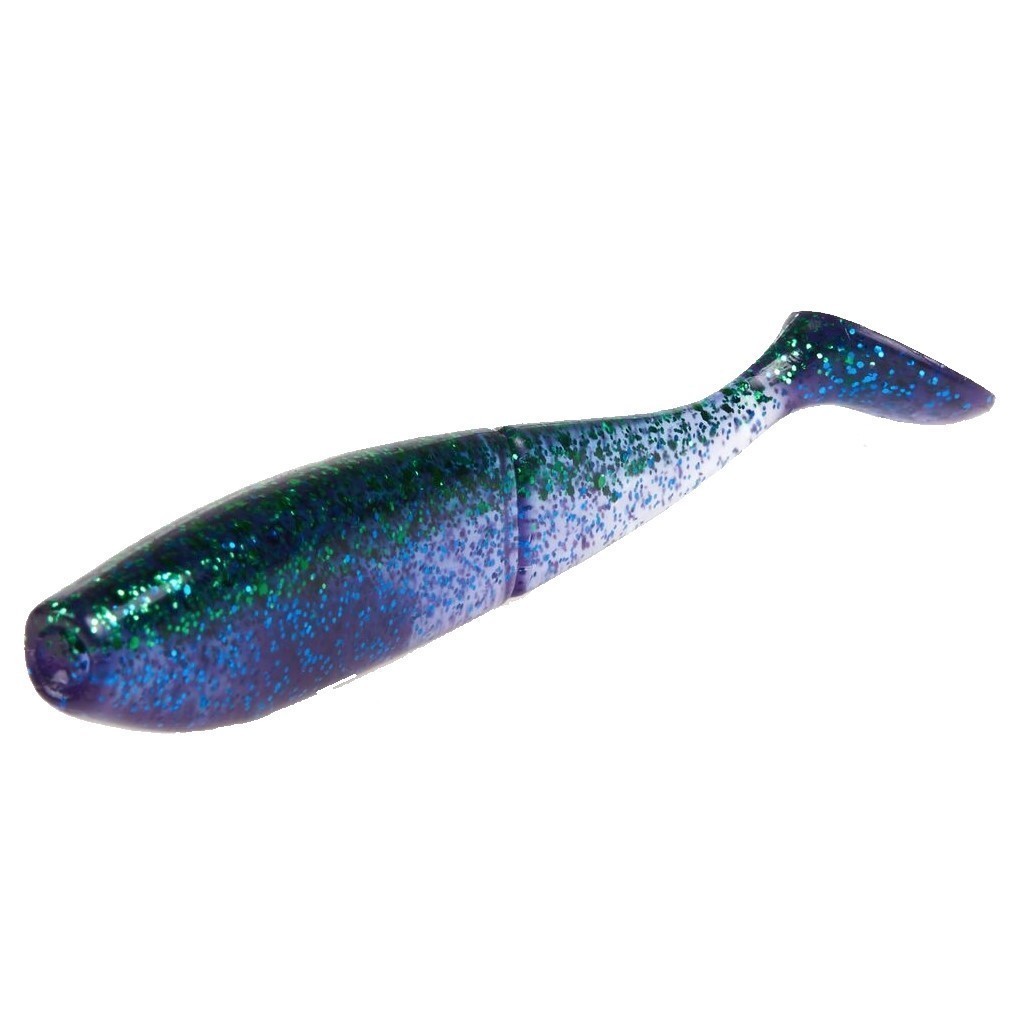 Силиконовая приманка Lucky John Zander Paddle Tail 4.0in 100 мм 5 шт Z13 3D Series  140429-Z13 — крупный план
	                                    1