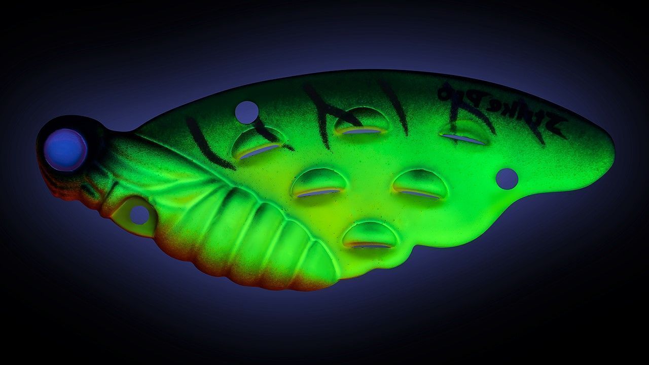 Цикада Strike Pro Farfalla 22 7,2 гр Pearl Mat Tiger   JG-007B#A204S — крупный план
	                                    1