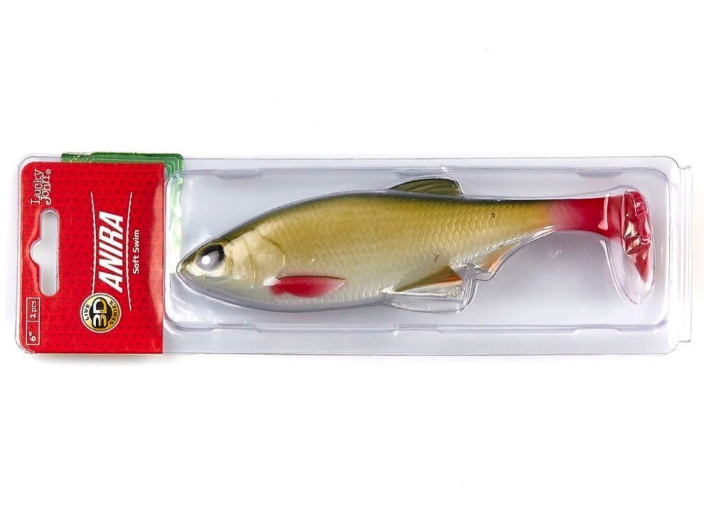 Силиконовая приманка Lucky John Anira Soft Swim 6.0in 152 мм 1 шт A06 3D Series  140415-A06 — крупный план
	                                    2