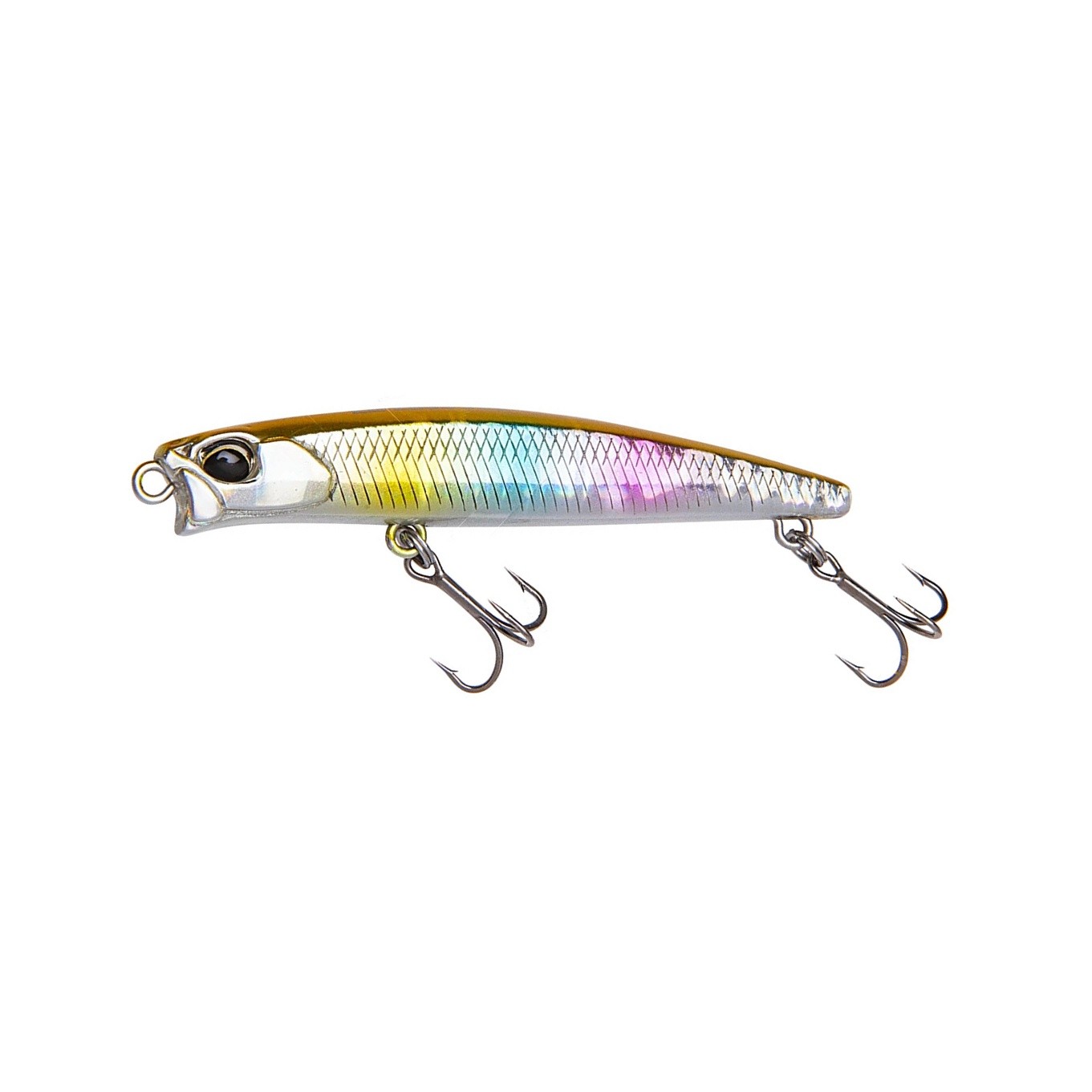 Воблер DUO Tetra Works Toto Slim Lipless 50S CPA0608 Gold Rainbow 2,5 гр   DUO-69596 — характеристики,  особенности конструкции