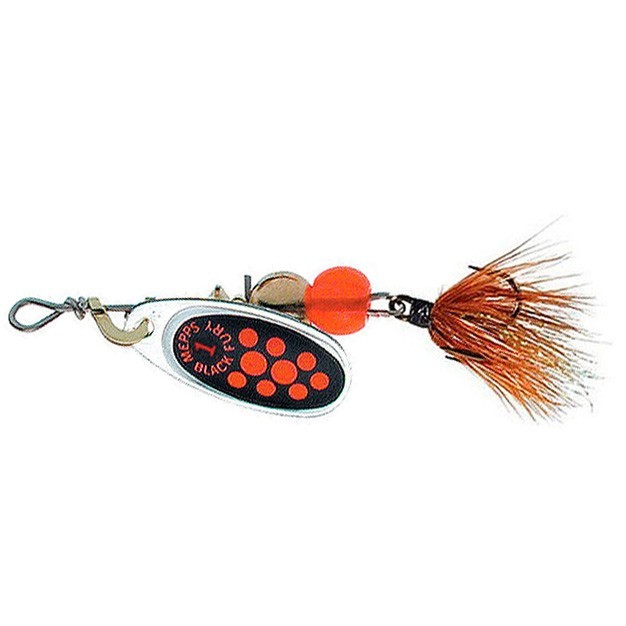 Вращающаяся Блесна Mepps Comet Black Fury Mouche №0 2 гр AG   cbf-0-a — характеристики,
	                                    особенности конструкции