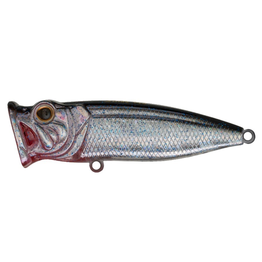 Воблер Strike Pro Pike Pop 70 SIN059V Blackback Sequins 10,5 гр   SH-002C#SIN059V — характеристики,
	                                    особенности конструкции