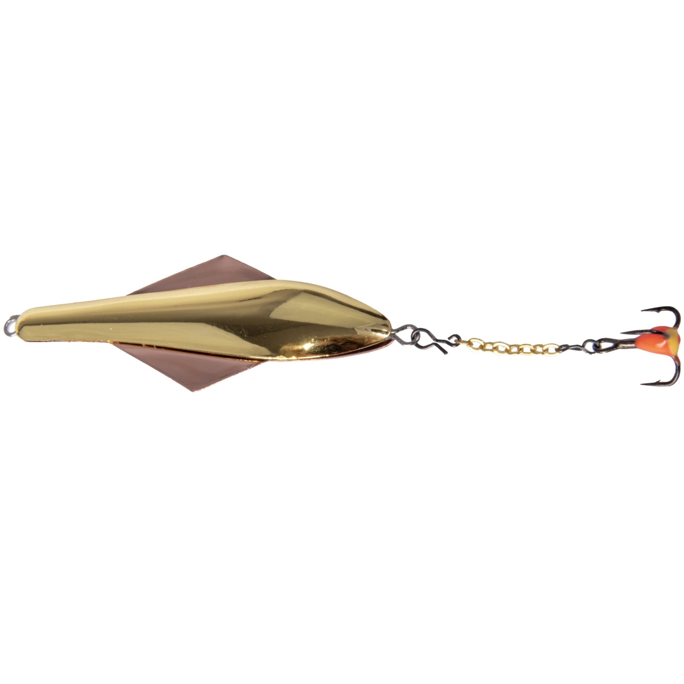 Зимняя Блесна Lucky John Glider 10 гр 60 мм GC С цепочкой и тройником  101-3-GC — характеристики,
	                                    особенности конструкции