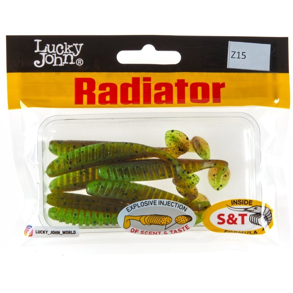 Силиконовая приманка Lucky John Radiator 3.0in 75 мм 7 шт Z15 Pro Series  140209-Z15 — крупный план
	                                    2