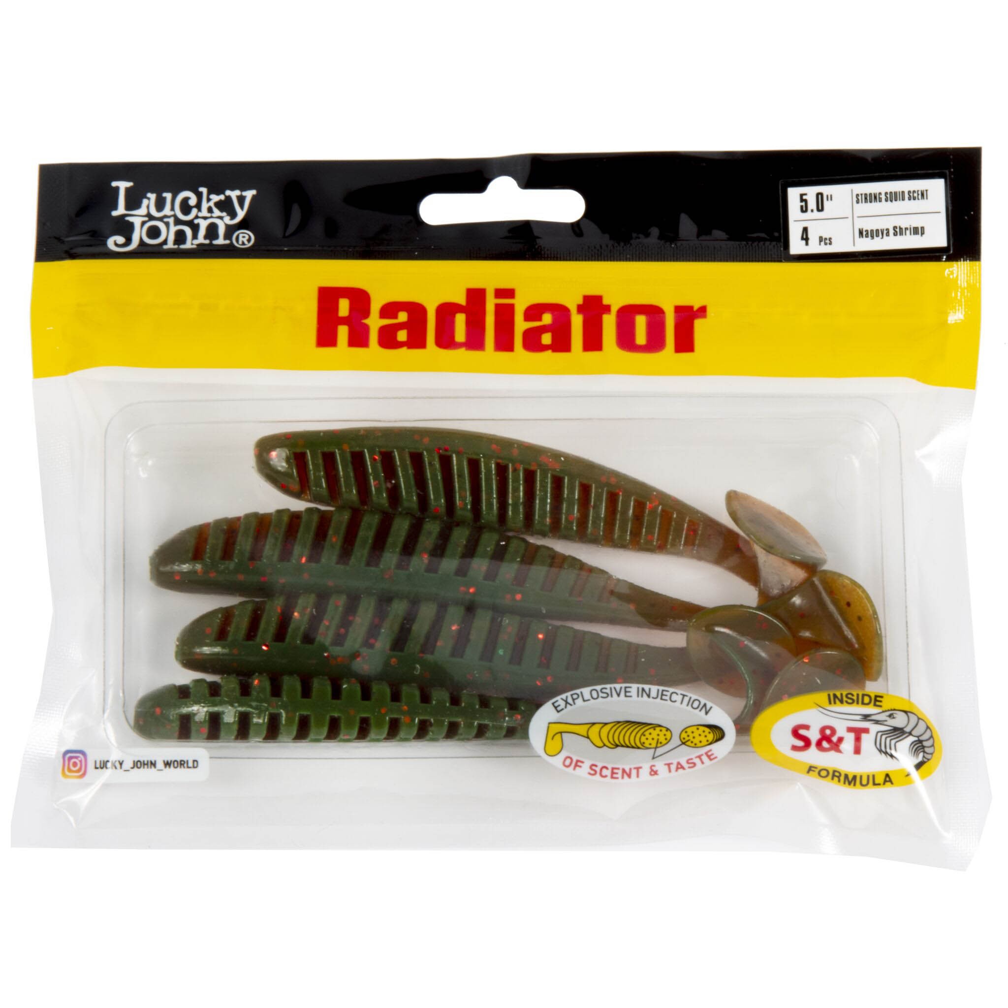 Силиконовая приманка Lucky John Radiator 5.0in 125 мм 4 шт 085 Pro Series  140211-085 — крупный план
	                                    2