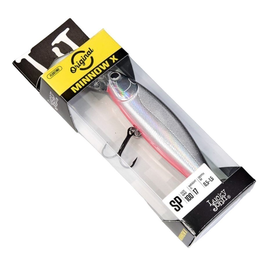 Воблер Lucky John Minnow X 100SP A82 17 гр Original  LJO0810SP-A82 — крупный план
	                                    2