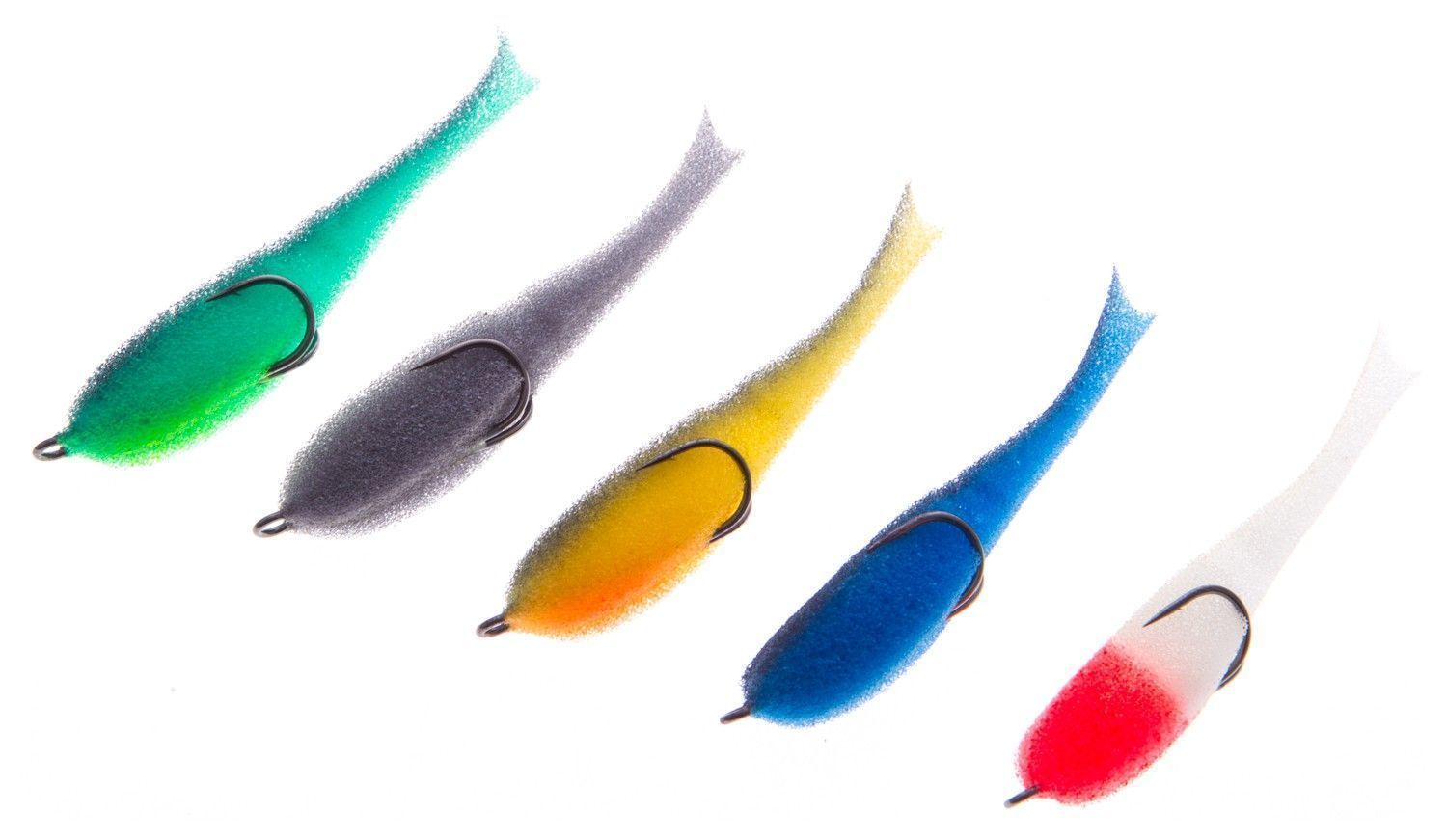 Поролоновая рыбка Волжские Джиги Волжский поролон 80 80 мм 5 шт Set 1 — характеристики,  особенности конструкции