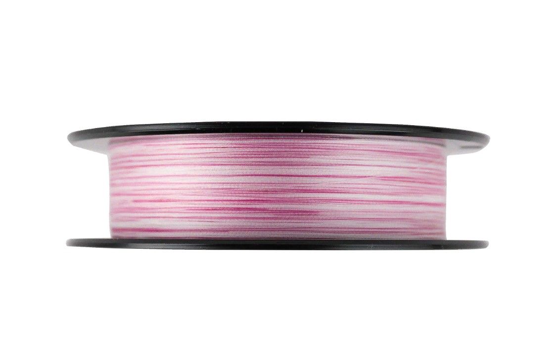 Плетеный шнур YGK X-Braid Upgrade X4 100 м  PE # 0,25 White/Pink 0,083 мм — крупный план
	                                    2