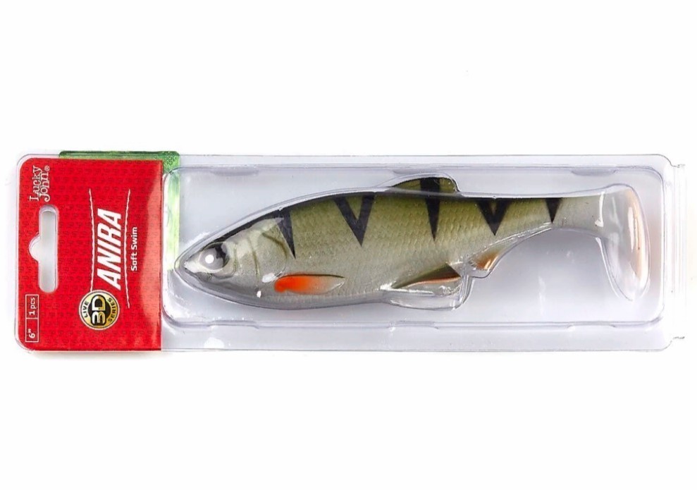 Силиконовая приманка Lucky John Anira Soft Swim 6.0in 152 мм 1 шт A03 3D Series  140415-A03 — крупный план
	                                    2