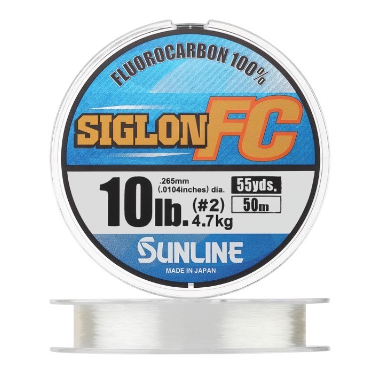 Флюорокарбон Sunline Siglon FC 2020 50 м 0,265 мм Clear PE #2 — характеристики,
	                                    особенности конструкции