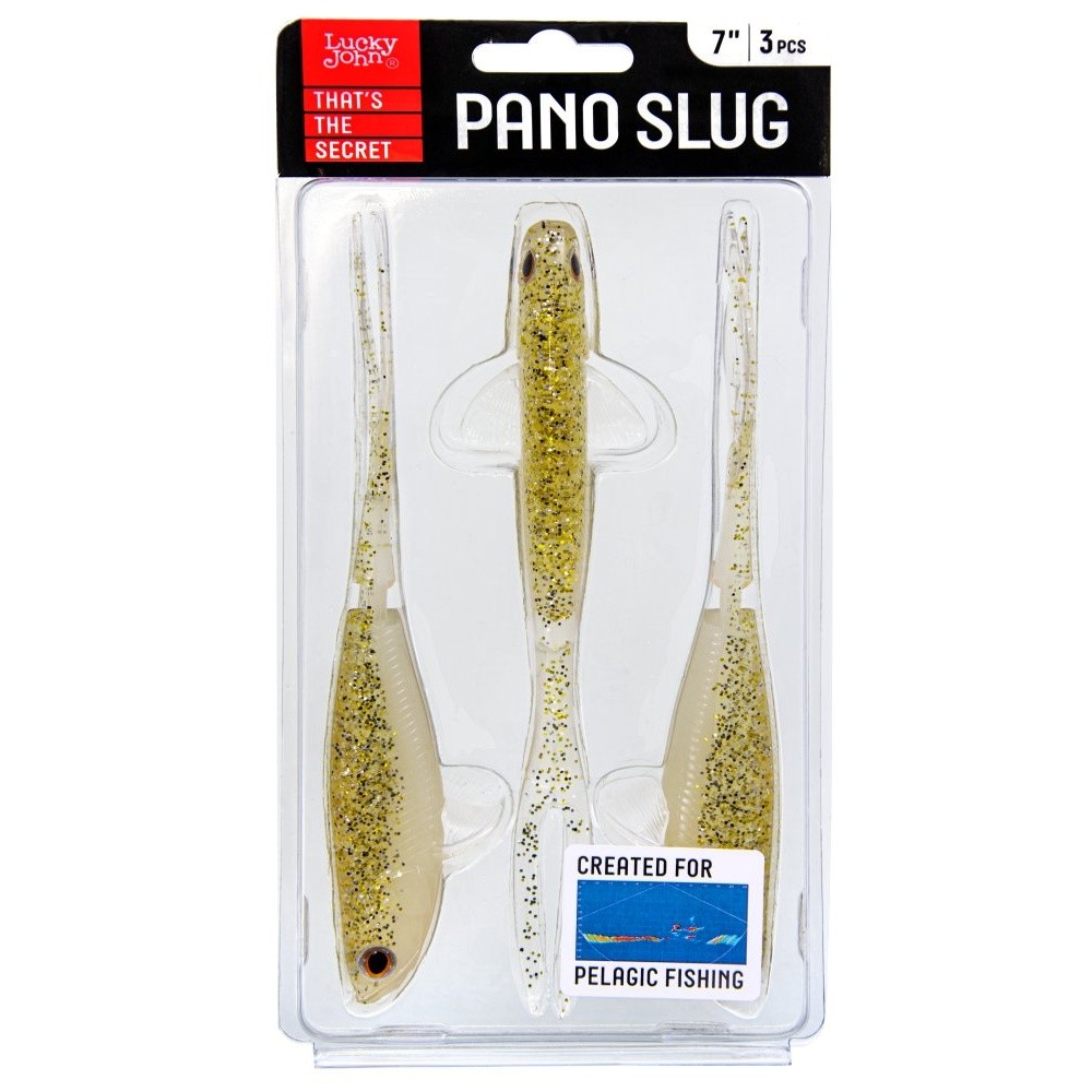 Силиконовая приманка Lucky John Pano Slug 7.0in 178 мм 3 шт 013 3D Series  140443-013 — крупный план
	                                    2