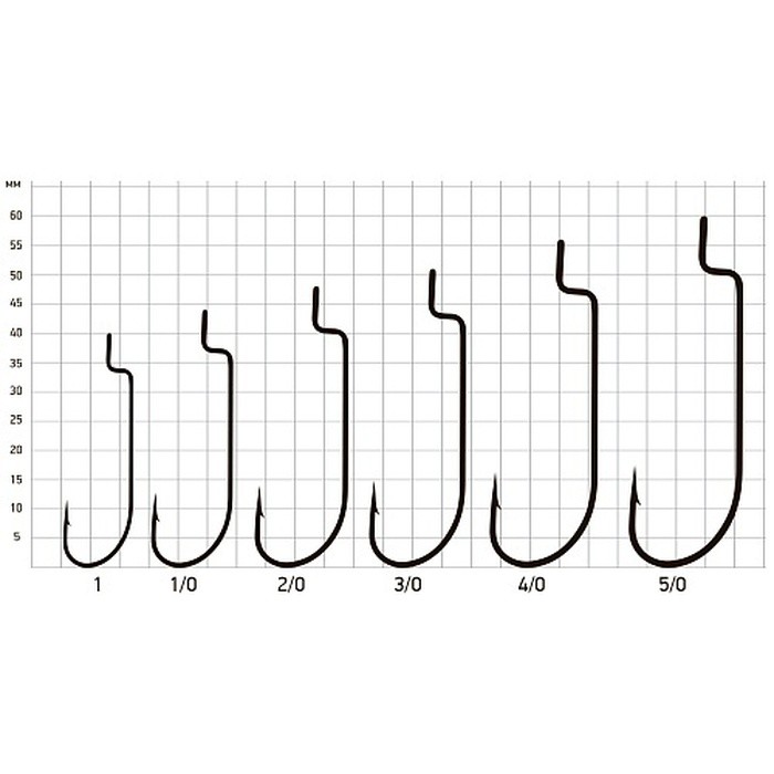 Крючок Офсетный Saikyo BS-2311 №5/0 10 шт BN   BS-2311BN5/0-10 — крупный план
	                                    1