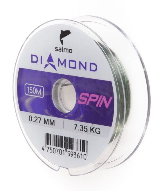 Леска монофильная Salmo Diamond Spin 150 м 0,27 мм    4028-027 — характеристики,
	                                    особенности конструкции