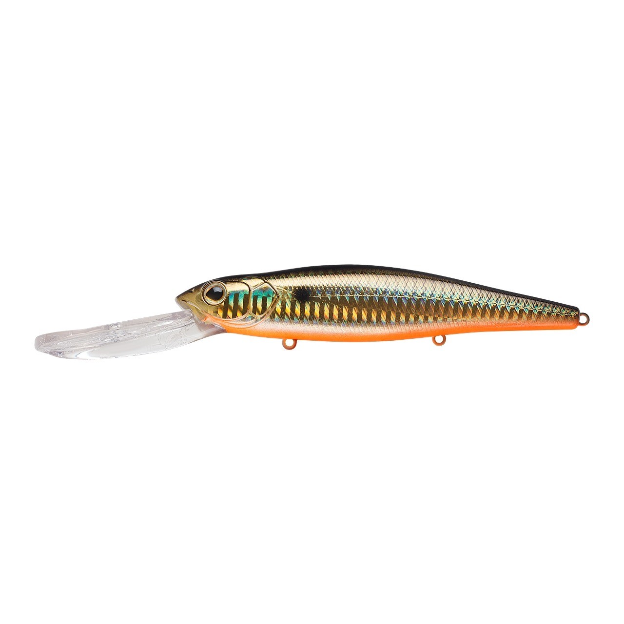 Воблер Strike Pro Deep Jer-O Minnow 130 613-713 Black Back Smoked OB 31 гр   EG-054F#613-713 — характеристики,  особенности конструкции