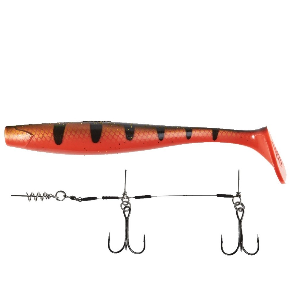 Силиконовая приманка Lucky John Kubira Swim Shad 9.0in 230 мм 1 шт PG22 3D BBS Series + Stinger L  140433SET-PG22 — характеристики,
	                                    особенности конструкции