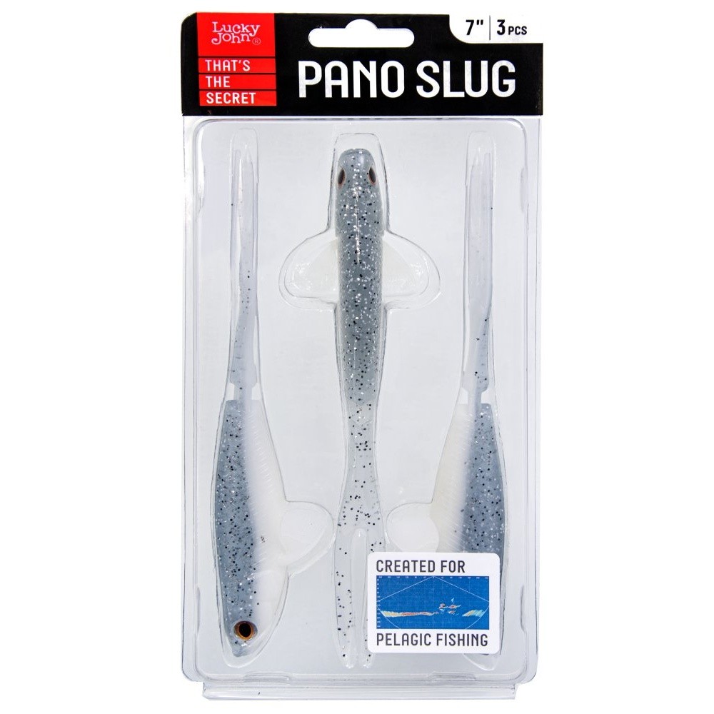 Силиконовая приманка Lucky John Pano Slug 7.0in 178 мм 3 шт 017 3D Series  140443-017 — крупный план
	                                    2