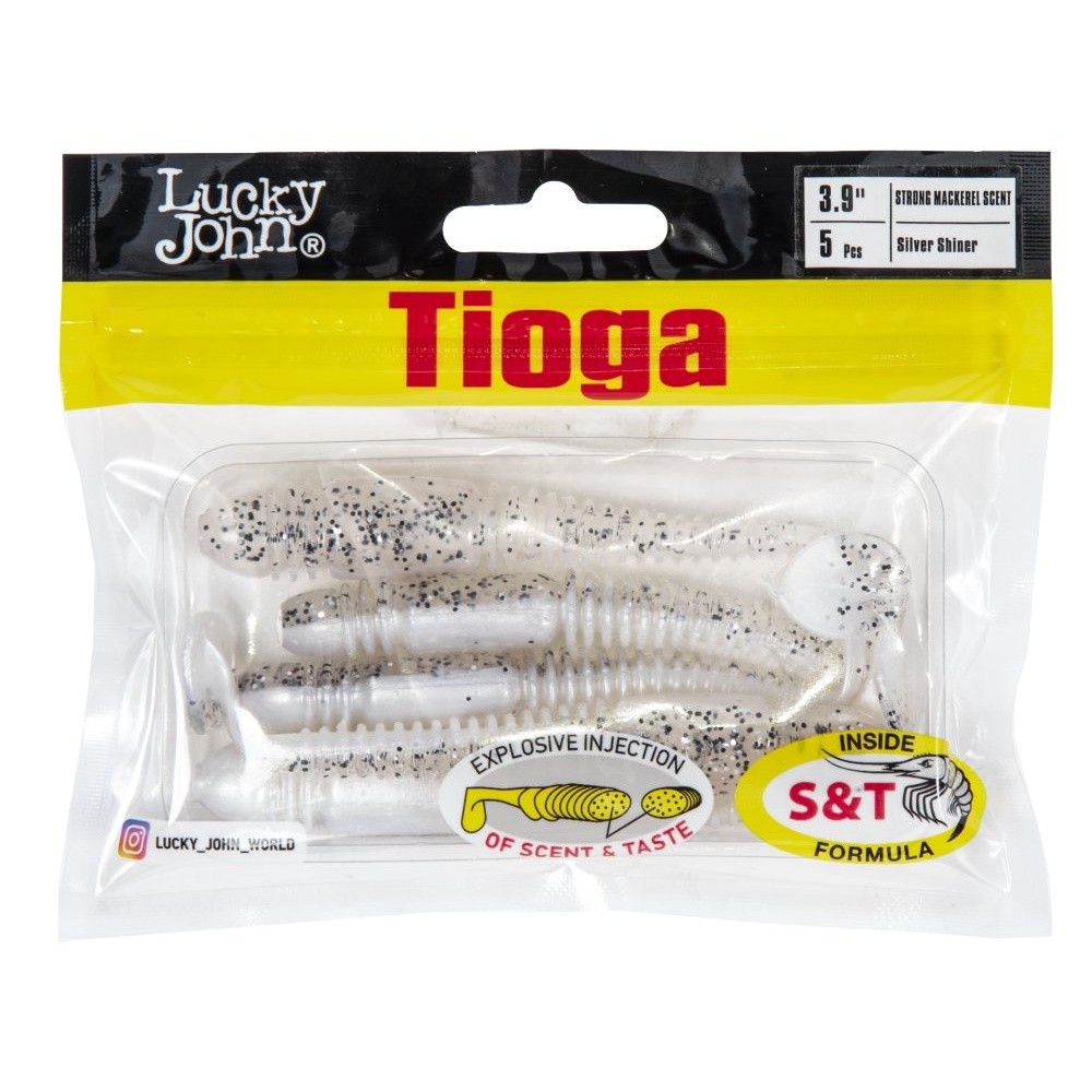 Силиконовая приманка Lucky John Tioga 3.9in 100 мм 5 шт Z02 Pro Series  140104-Z02 — крупный план
	                                    2