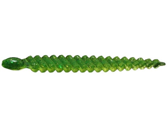 Силиконовая приманка Keitech Custom Leech 3 76 мм 10 шт 424C Lime Chartreuse — характеристики,
	                                    особенности конструкции