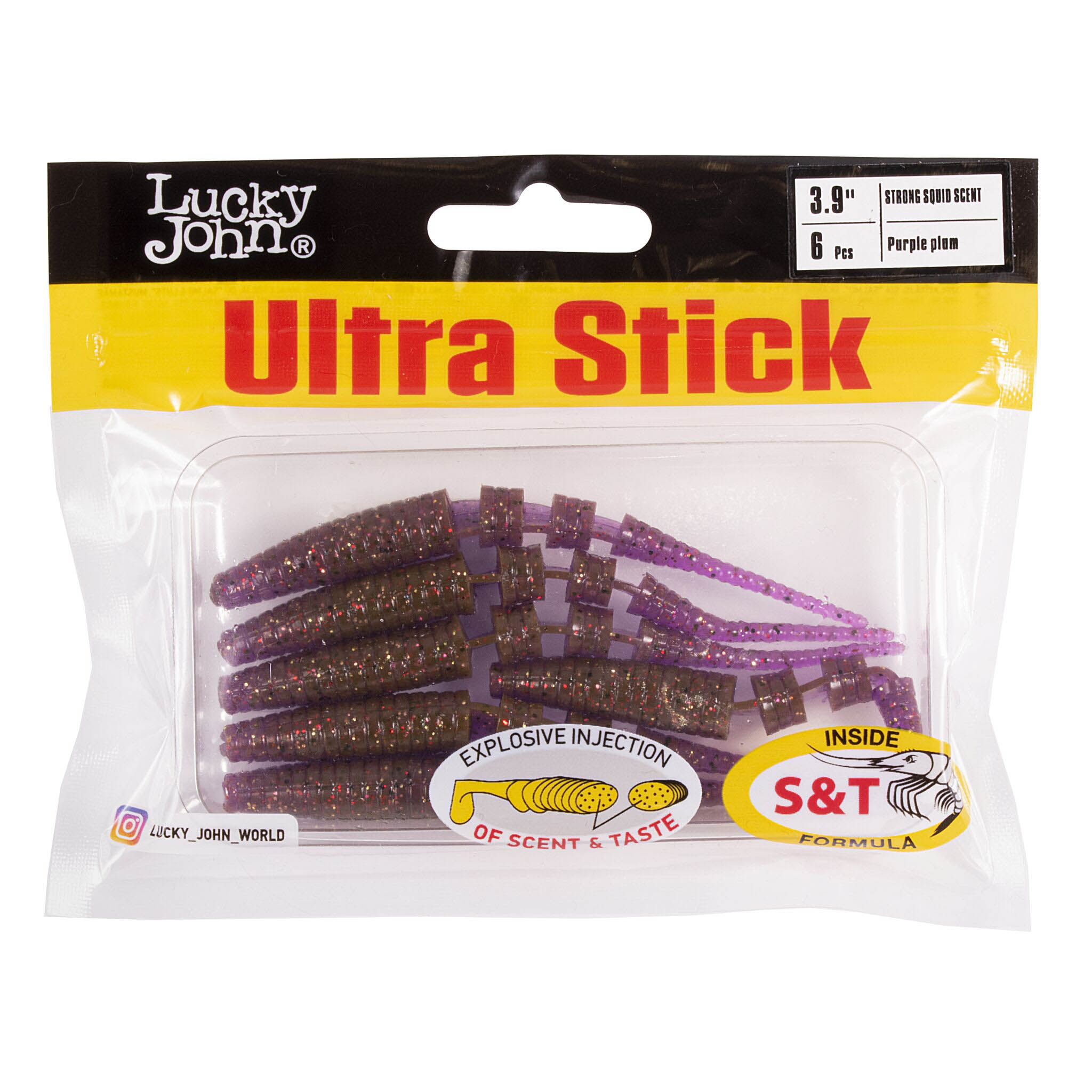 Силиконовая приманка Lucky John Ultra Stick 3,9in 100 мм 6 шт S13 Pro Series  140207-S13 — крупный план
	                                    2