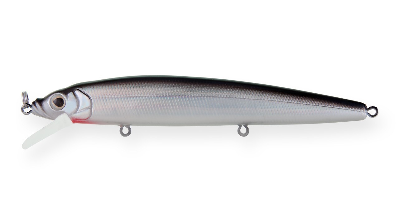 Воблер Strike Pro Alpha Minnow 115 A010-EP Black Back Silver 12,5 гр   EG-033F#A010-EP — характеристики,
	                                    особенности конструкции