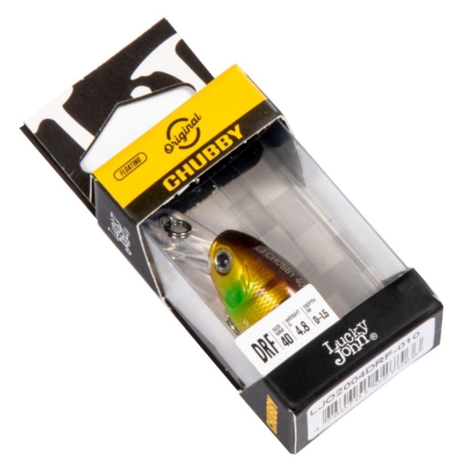 Воблер Lucky John Chubby DR 40F 010 3,8 гр Original  LJO2004DRF-010 — крупный план
	                                    2