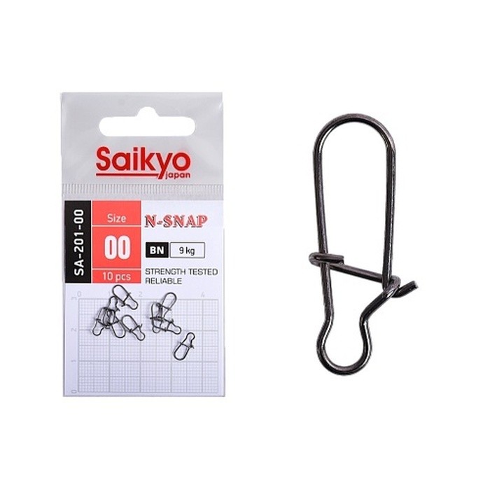 Застежка Saikyo SA-201 №00 10 шт BN   SA-201-00 — характеристики,  особенности конструкции