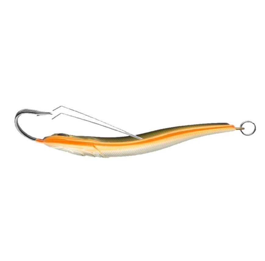Колеблющаяся Блесна Strike Pro Salmon Profy 90CD 22 гр 90 мм A242S Sunrise Mat Tiger   PST-03CD#A242S-CP — крупный план
	                                    1