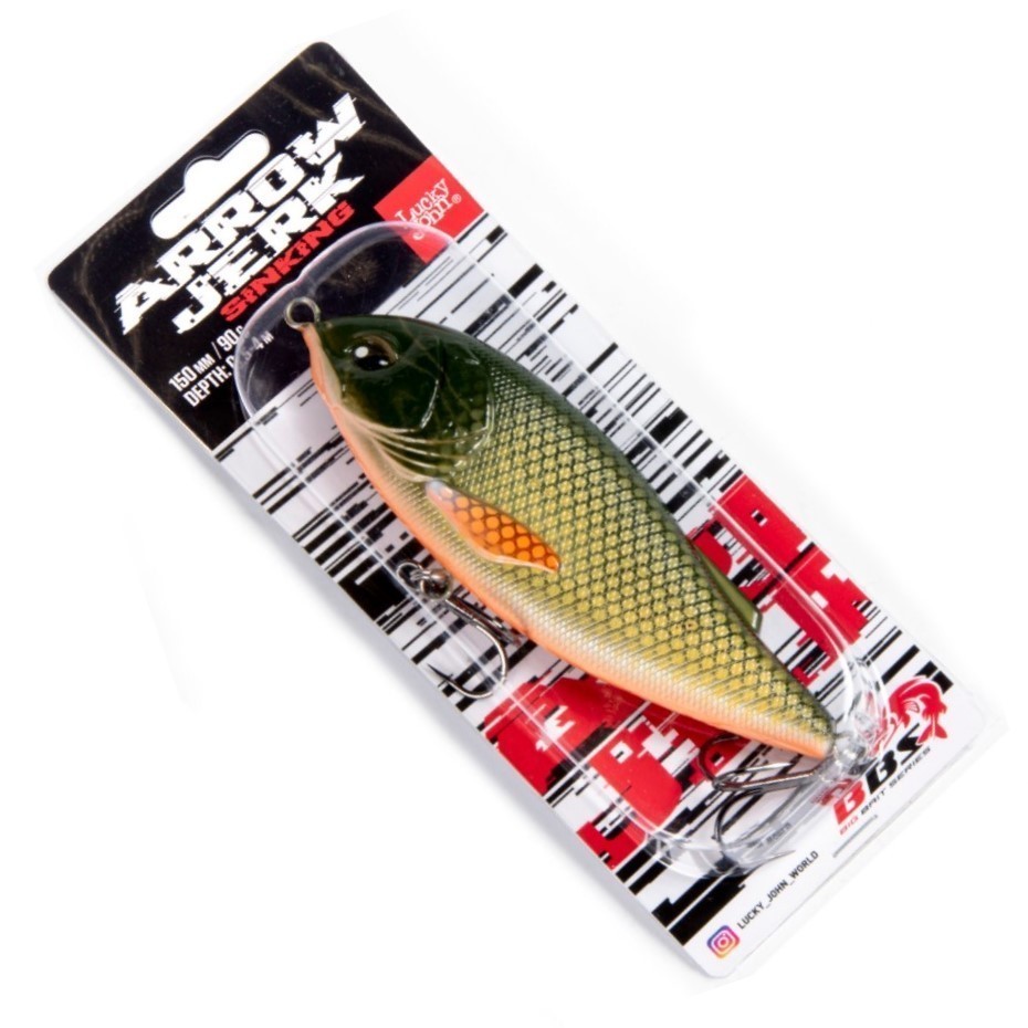 Воблер Lucky John Arrow Jerk 150S 024 90 гр BBS Original  LJO0515S-024 — крупный план
	                                    2