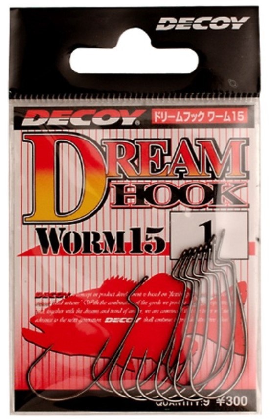 Крючок Офсетный Decoy Dream Hook Worm 15 №2 9 шт — крупный план
	                                    1
