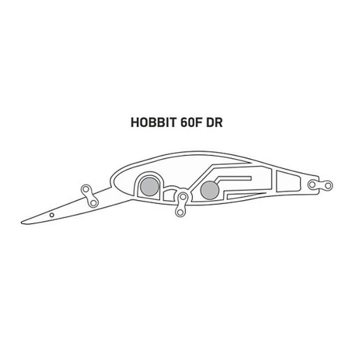 Воблер LureMax Hobbit 60F-DR 078 7 гр   LWHB60FDR-078 — крупный план
	                                    1