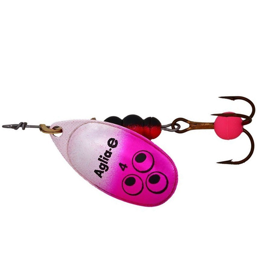 Вращающаяся Блесна Mepps Aglia-E №4 9 гр AG Pink Bright   ae-4-a-p — характеристики,
	                                    особенности конструкции
