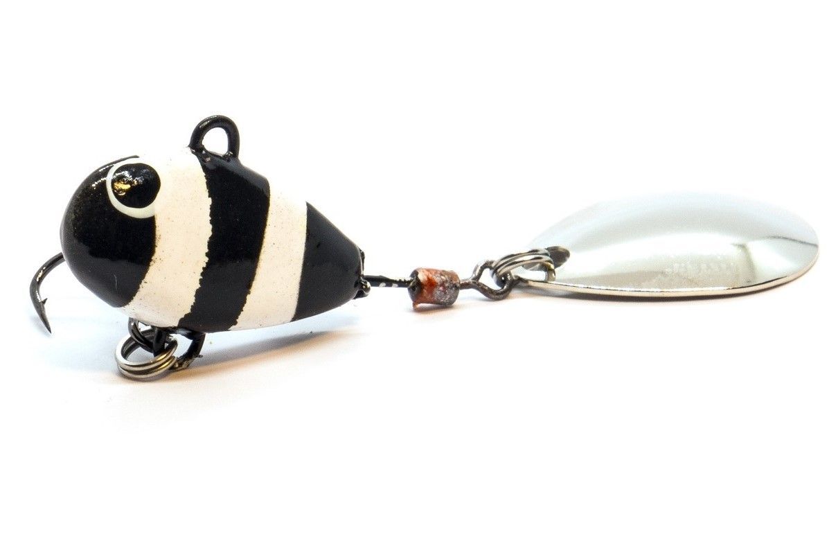 Тейл-спиннер UF Studio Hurricane 7.5 7,5 гр 50 мм Zebra   H7.5Z — характеристики,  особенности конструкции