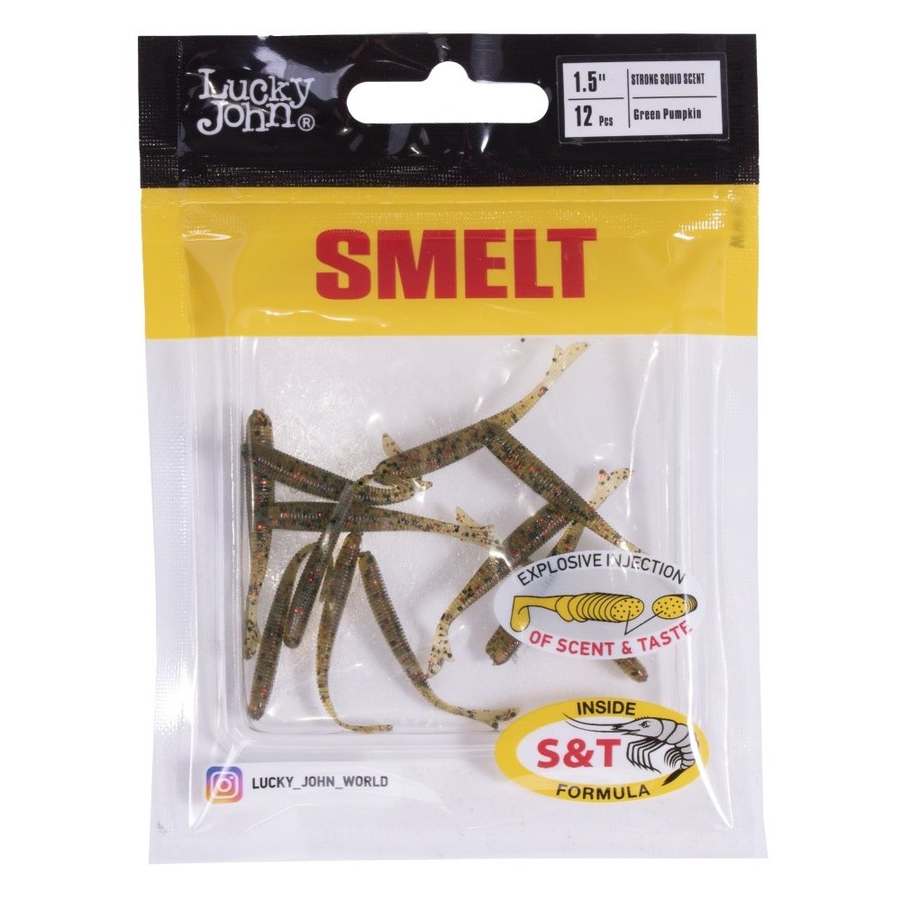 Силиконовая приманка Lucky John Smelt 1.5in 38 мм 12 шт PA03 Pro Series  140225-PA03 — крупный план
	                                    2