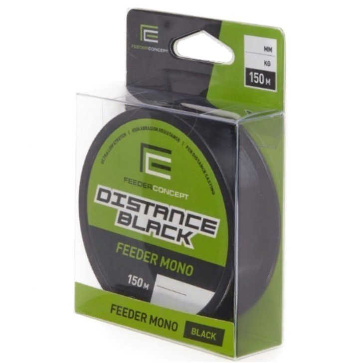 Леска монофильная Feeder Concept Distance Black 150 м 0,27 мм Черный   FC4001-027 — характеристики,
	                                    особенности конструкции