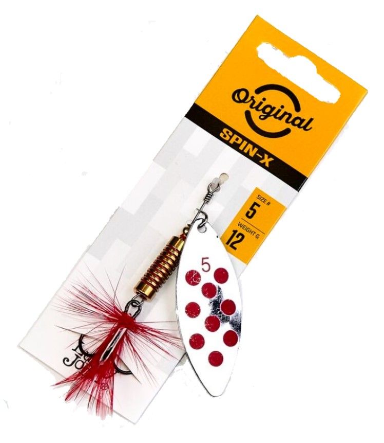 Вращающаяся Блесна Lucky John Spin-X Long №5 12 гр SR   LJSL05-SR — крупный план
	                                    1