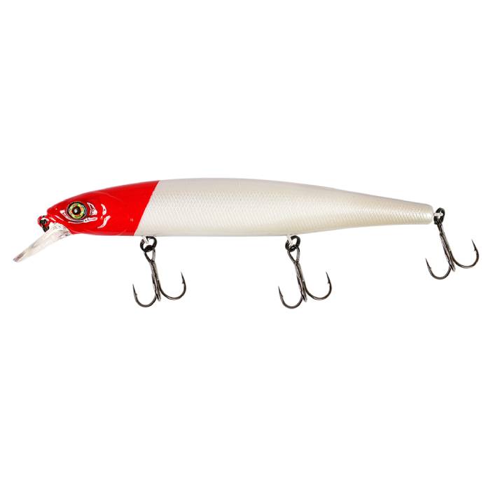 Воблер Jackall Mag Squad 128SP Pearl Red Head 21 гр — характеристики,
	                                    особенности конструкции
