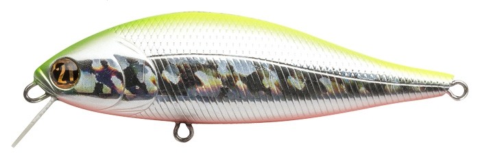 Воблер Pontoon 21 Bet-A-Shiner 68SP-SR A62 Crash Fresh Chartreuse Silver 7,1 гр   P21-BASN-68SP-SR-A62 — характеристики,  особенности конструкции