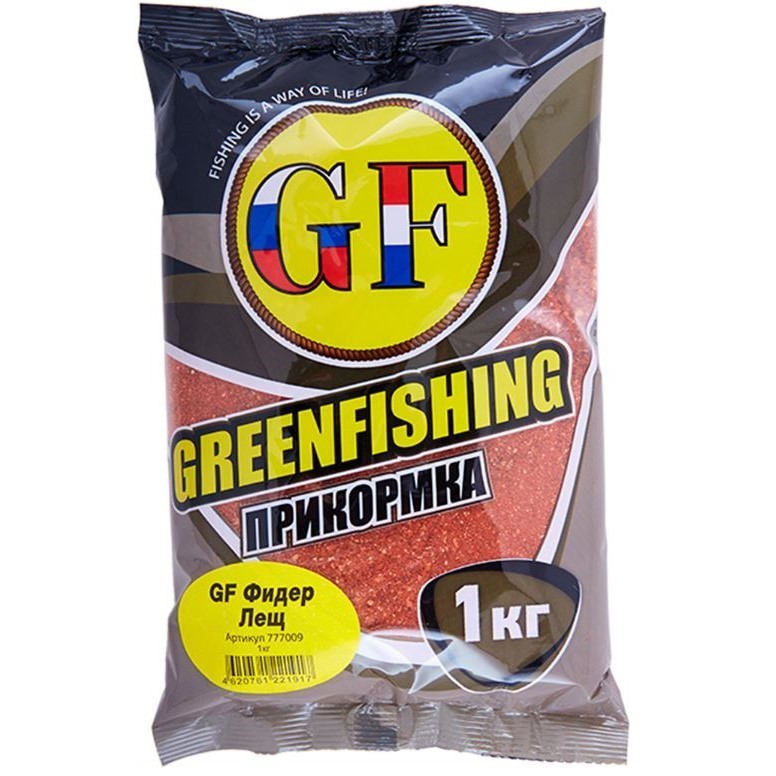 Прикормка Greenfishing GF  Фидер Лещ 1 000 гр — характеристики,
	                                    особенности конструкции