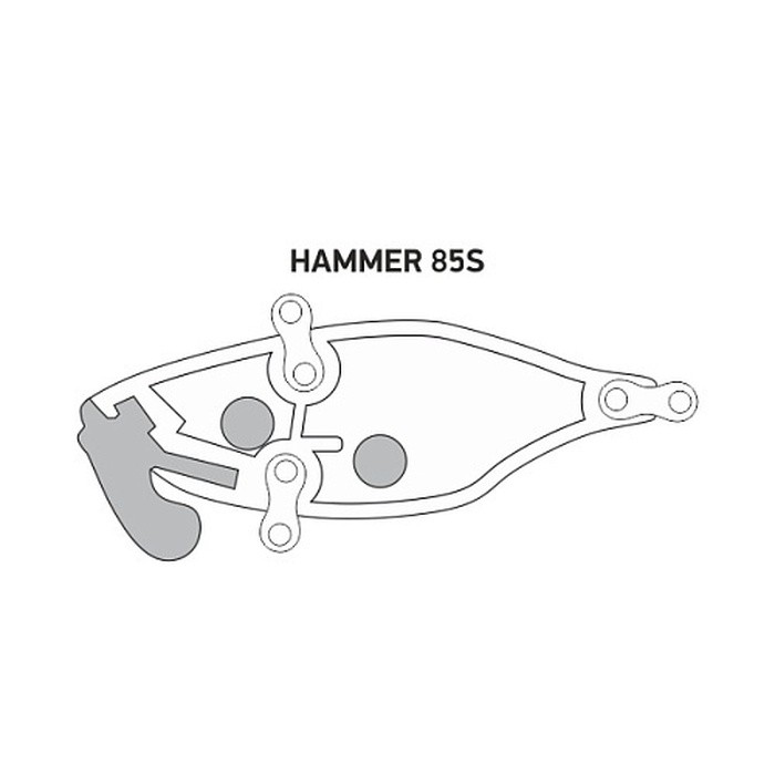 Воблер LureMax Hammer 85 012 33 гр   LVHM85S-012 — крупный план
	                                    1
