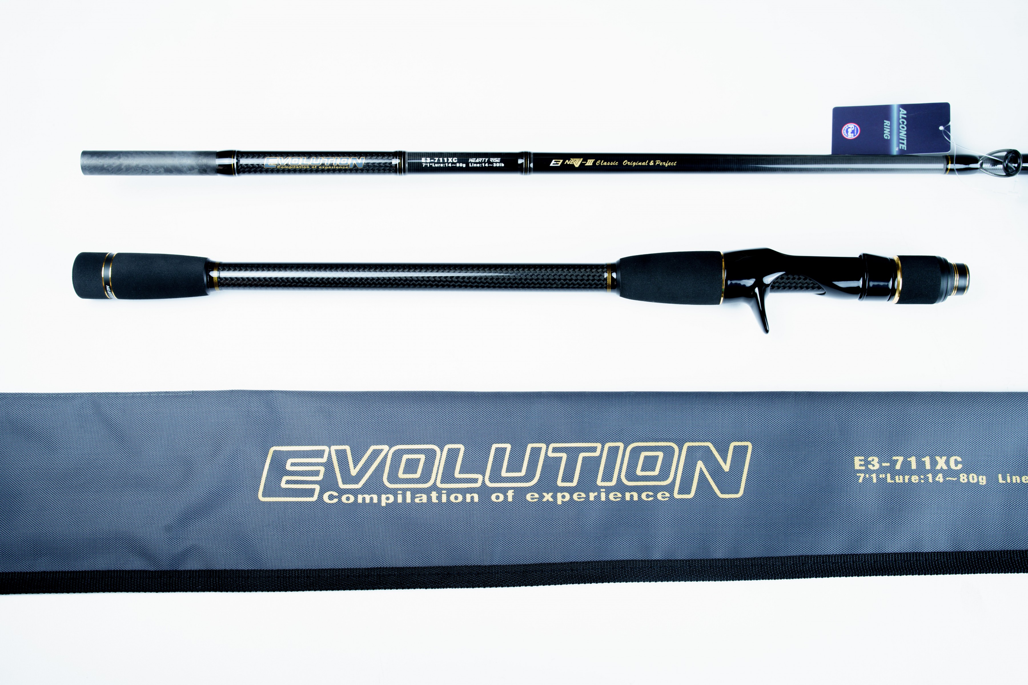 Кастинговое Удилище Hearty Rise Evolution III 711XC 215 см 14 - 80 гр    E3-711XC — крупный план
	                                    5